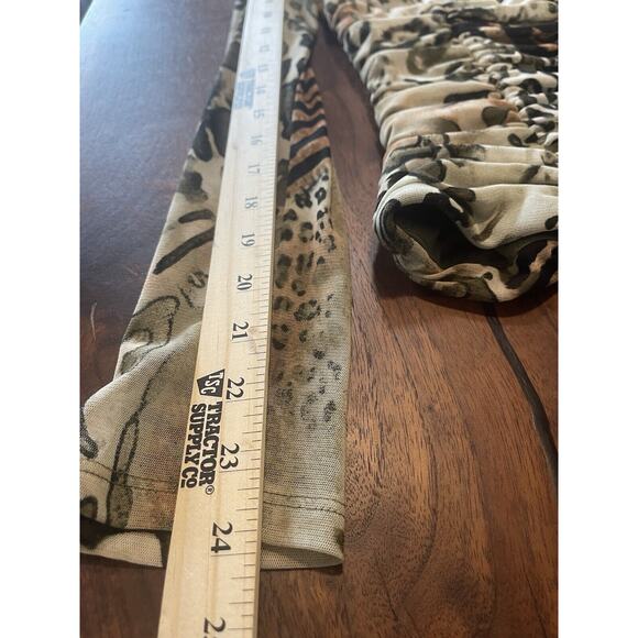 Frank Lyman jacket blazer 4 leopard ruffled mesh full zip long sleeve womens - Picture 9 of 12